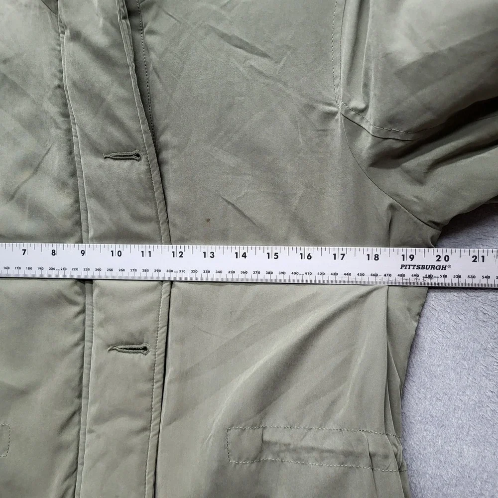 Abercrombie & Fitch‎ Women Jacket M Olive Gorpcore Sherpa Lined Trench